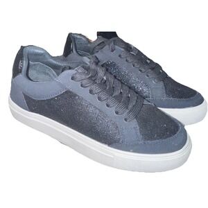 EUC Birdies Cardinal Sneaker Women's US 7 Glitter Sparkle Navy Blue Tennis Shoes